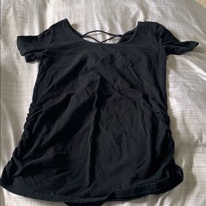 Black maternity shirt